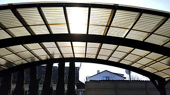 Навес для 2-х автомобилей в Самаровке, Днепропетровская область 9.8х5.5 м. 38