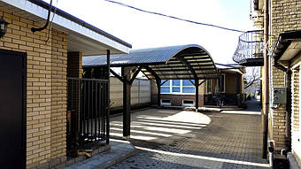 Навес для 2-х автомобилей в Самаровке, Днепропетровская область 9.8х5.5 м. 39