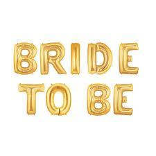 Набір надувних фольгованих куль BRIDE TO BE, 38 см
