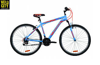 Велосипед 29" Discovery RIDER 2020 синьо-помаранчевий
