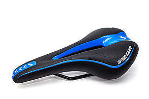 Сідло МТВ з отвором 270*140 YF-1018 (чорно-синій)