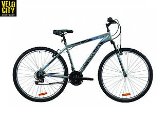 Велосипед 29" Discovery RIDER 2020 сіро-чорний з синім (м)