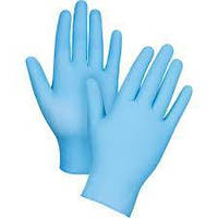Перчатки Disposable Nitrile Glove нитриловые голубые ПАРА размер M
