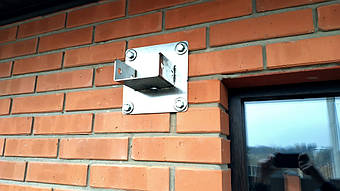 Козырек для входной двери в Новоалександровке 2х3.26 м. 3