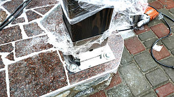 Козырек для входной двери в Новоалександровке 2х3.26 м. 5