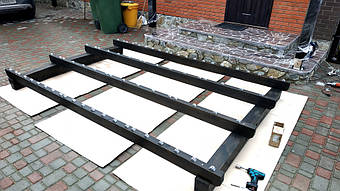 Козырек для входной двери в Новоалександровке 2х3.26 м. 7