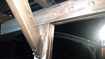 Козырек для входной двери в Новоалександровке 2х3.26 м. 11