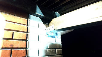 Козырек для входной двери в Новоалександровке 2х3.26 м. 13