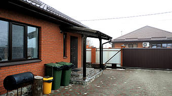 Козырек для входной двери в Новоалександровке 2х3.26 м. 23