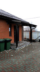 Козырек для входной двери в Новоалександровке 2х3.26 м. 25