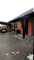 Козырек для входной двери в Новоалександровке 2х3.26 м. 31