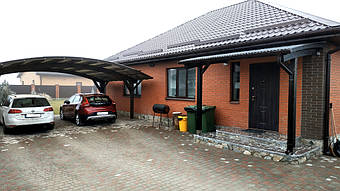 Козырек для входной двери в Новоалександровке 2х3.26 м. 34