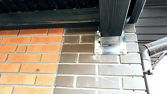 Козырек для входной двери в Новоалександровке 2х3.26 м. 37