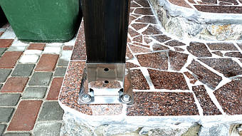 Козырек для входной двери в Новоалександровке 2х3.26 м. 38