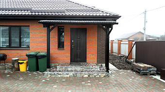 Козырек для входной двери в Новоалександровке 2х3.26 м. 41