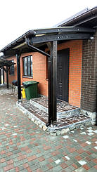 Козырек для входной двери в Новоалександровке 2х3.26 м. 43