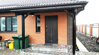 Козырек для входной двери в Новоалександровке 2х3.26 м. 46