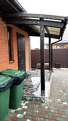 Козырек для входной двери в Новоалександровке 2х3.26 м. 49