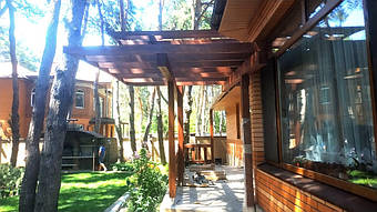 Козырек для входной двери 9х7 м. 3