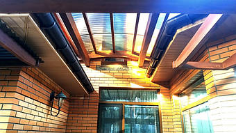 Козырек для входной двери 9х7 м. 8