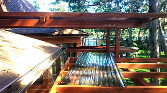 Козырек для входной двери 9х7 м. 13