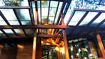 Козырек для входной двери 9х7 м. 20