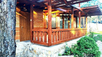 Козырек для входной двери 9х7 м. 24