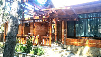 Козырек для входной двери 9х7 м. 29