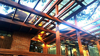 Козырек для входной двери 9х7 м. 31