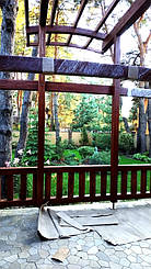 Козырек для входной двери 9х7 м. 34