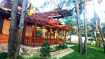 Козырек для входной двери 9х7 м. 37