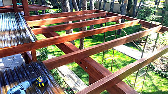 Козырек для входной двери 9х7 м. 41