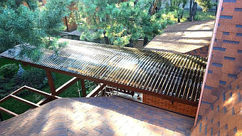 Козырек для входной двери 9х7 м. 43