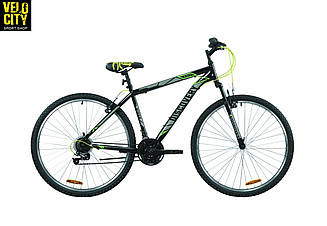 Велосипед 29" Discovery RIDER DD чорно-сірий з зеленим