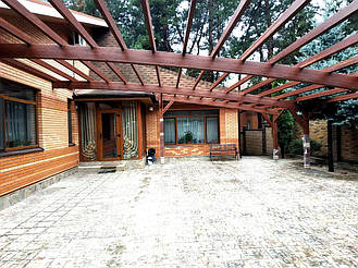 Навес Пристенный для 2-х автомобилей 8.4х12.3 м. 19