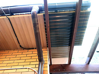 Навес Пристенный для 2-х автомобилей 8.4х12.3 м. 36