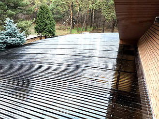 Навес Пристенный для 2-х автомобилей 8.4х12.3 м. 37