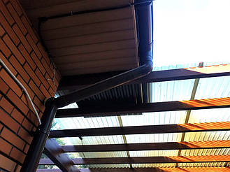 Навес Пристенный для 2-х автомобилей 8.4х12.3 м. 41