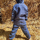 Каміс дитячий і дорослий із натурального льону (костюм штани та рубаха довга) ХС-12ХХЛ, фото 4