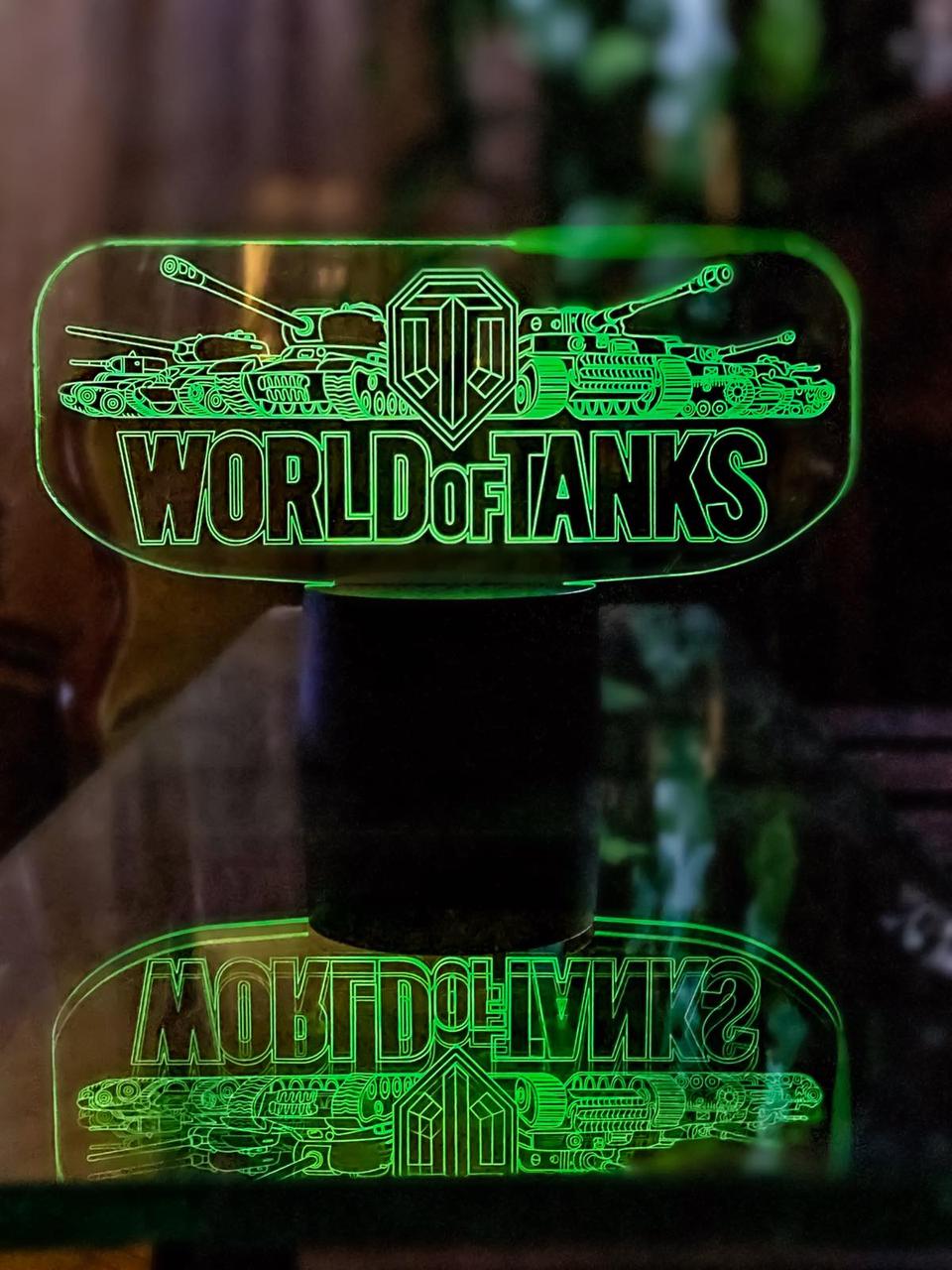 Змінна пластина для 3D-світильників "World Of Tanks" 3DTOYSLAMP