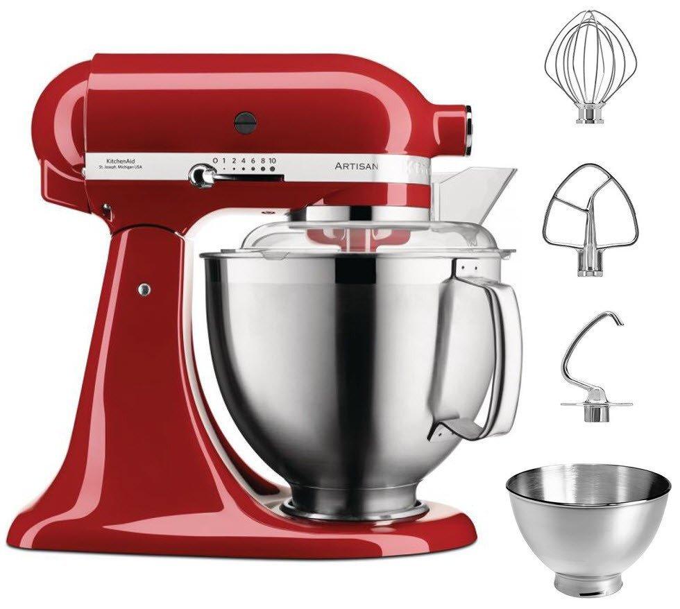 Міксер планетарний настільний KitchenAid Artisan 5KSM185ECA чаша 4.8 л, з двома чашами Карамельне яблуко