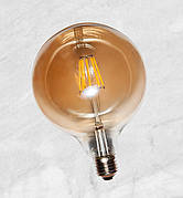 COW димована лампа LED G125 4W Amber 2300 K E27 DIMMABLE