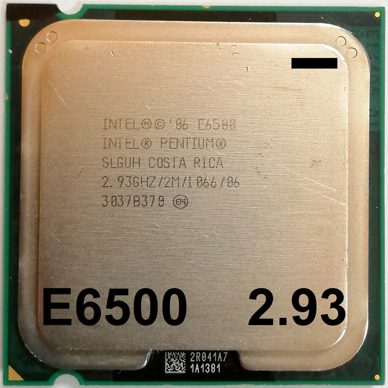 Процессор Intel Pentium E6500 2.93GHz R0 SLGUH 2MB Cache 1066MHz FSB Socket 775 Б/У - МИНУС
