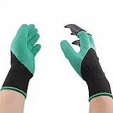 Садові рукавички з кігтями Garden Genie Gloves для саду та городу, фото 4