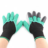 Садові рукавички з кігтями Garden Genie Gloves для саду та городу, фото 3