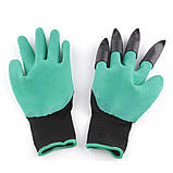 Садові рукавички з кігтями Garden Genie Gloves для саду та городу, фото 6