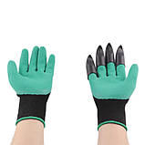 Садові рукавички з кігтями Garden Genie Gloves для саду та городу, фото 4