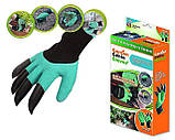 Садові рукавички з кігтями Garden Genie Gloves для саду та городу, фото 11