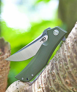 Ніж складний Bestech Knife SCIMITAR Army Green BG05B-1