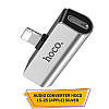 Перехідник для айфона Lightning на 3.5 мм заряджання та звук Audio converter HOCO LS-25 Оригінал, фото 5